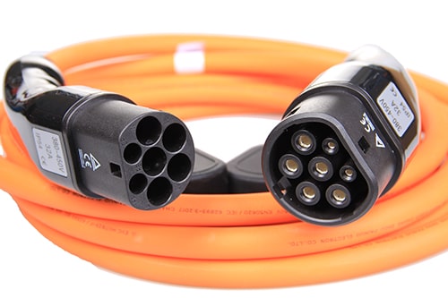 2-EV Type2 -> Type2 orange (3x32A) Cable de carga para vehículo eléctrico