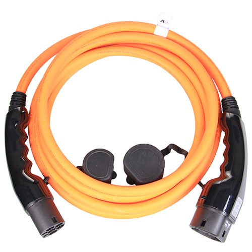 3-EV Type2 -> Type2 orange (3x32A) Cable de carga para vehículo eléctrico