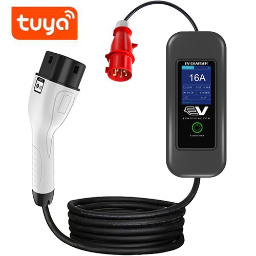 1-EVMOTIONS Delta Wi-Fi EVSE Type2 (3x16A) Cable de carga para vehículo eléctrico