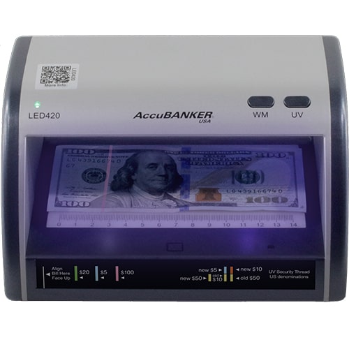 1-AccuBANKER LED420 controlador de billetes