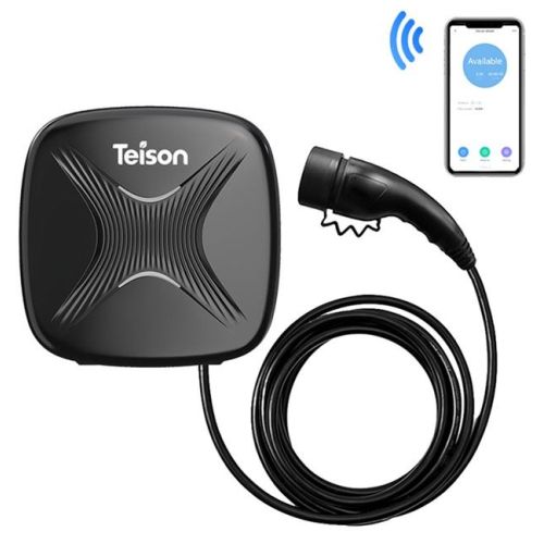 1-TEISON Smart Wallbox Type2 22kw Wi-Fi Cable de carga para vehículo eléctrico